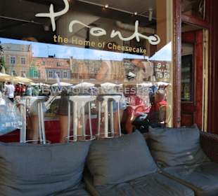 Reklame im Schaufenster