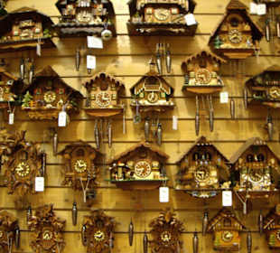 Relojes de cuco en la Selva Negra