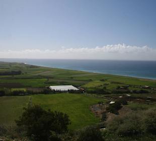 Vue du temple d'Aphrodite 
