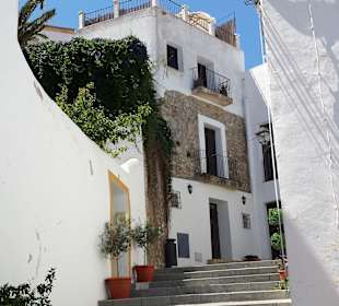 Auf dem Weg v. d. Festung nach Ibiza Stadt