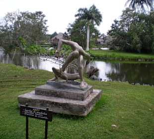 Statue im Indianerdorf