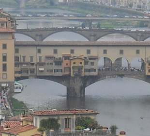 Ponte Vecchio mit optischer Täuschung