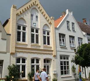 Giebelhäuser mit Hausmarke