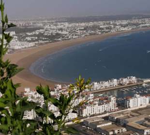 Blick auf die Bucht Agadir