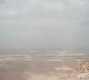 Blick vom Gipfel des Jebel Hafeet in den Oman