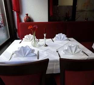 Gedeckter Tisch im Bollywood Palace