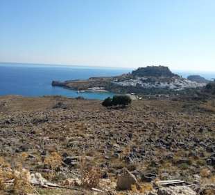 Lindos mit Akropolis