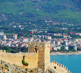 Burg von Alanya (Ic Kale) An&/Abfahrt