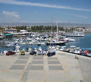Blick auf den Hafen von Paphos