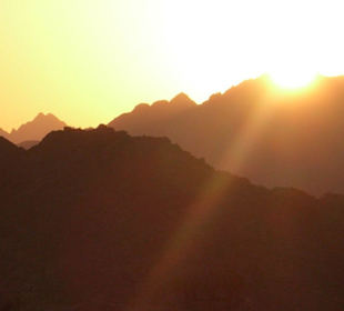 Sonnenuntergang in der Wüste