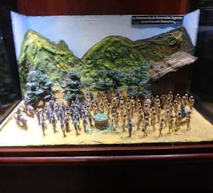 Nachgestellte Szene aus der Indigena-Geschichte