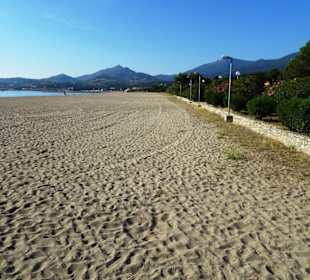 Der Strand an der Promenade