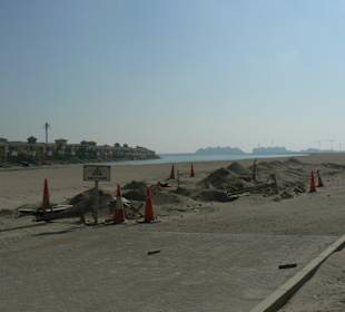 Baustelle auf der Palme