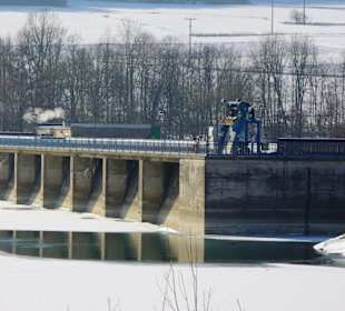 Der Stausee im Winter ein Traum