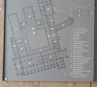 Lageplan des Klosters
