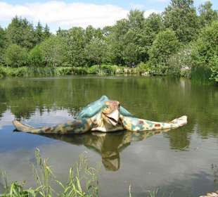 Dino im Wasser