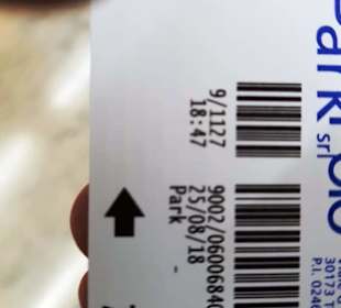 Parkschein 6,50 Euro