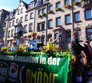 Grüner LKW Tucher Brauerei Fürth