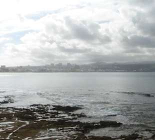 Blick von Playa del Confital Richtung Las Palmas