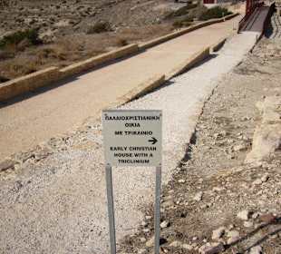 Hinweis auf frühchristliches Haus