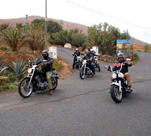 On the road with Harley Davidson Motorcycles