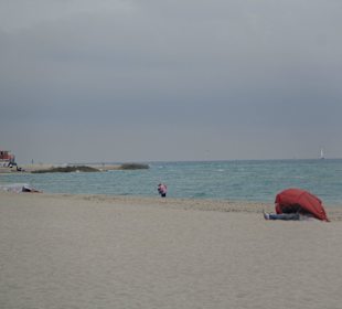 Blick auf den Strand
