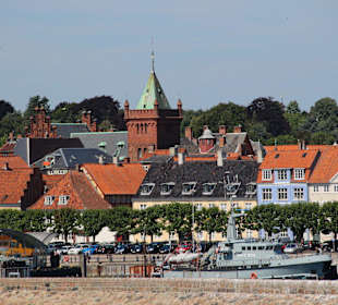 Blick auf die Altstadt von der Fähre