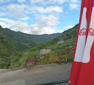 Aussicht von der Terrasse des Restaurants