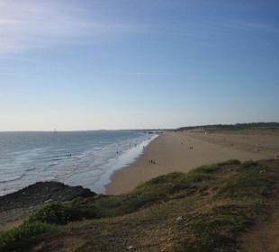 Plage en fin d'après- midi à la palmyre