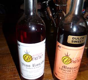 Teil der Weinprobe