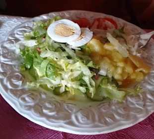 Auf dem Heimweg zum Abendessen in den Distelstuben