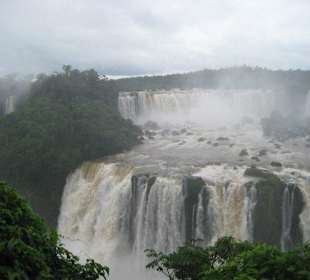 Die Wasserfälle, von Brasilien aus gesehen