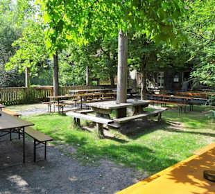 Impressionen aus dem Biergarten Obere Mühle