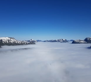 Auf dem Dalsnibba - über den Wolken