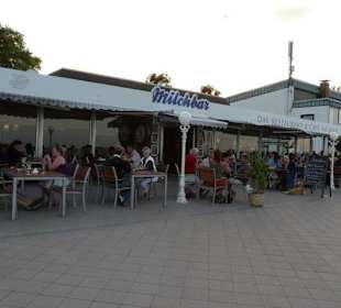 Shops and Restaurants at Sea Front in Dahme