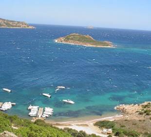 Aussicht von einem Berg nahe San Teodoro