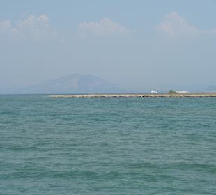 Badeaufenthalt an einer Sandbank.