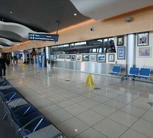 Auf dem Weg zum Abflugs-Gate