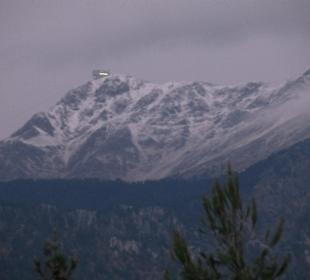 Schnee auf dem Tahtali von Gedelme aus gesehen