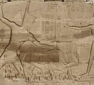 Ramses III im Kampf