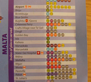 Diese Bus-Linien führen ans "Ziel" auf Malta !