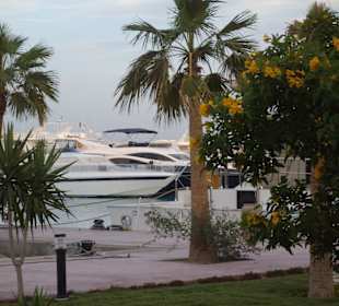 Blick von einem Café aus