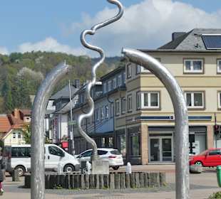 Bei einem Stadtrundgang durch Bad Orb