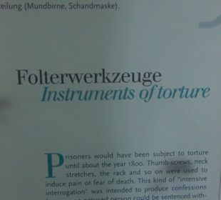 Folterwerkzeuge - Festungsmuseum