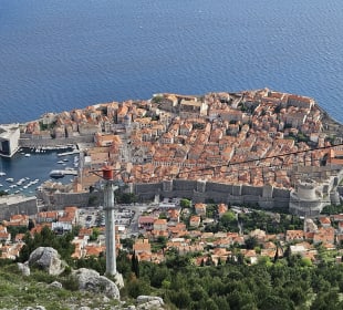 Dubrovnik von der Seilbahnstation aus