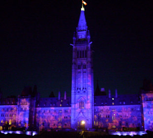 Sound and light Show on Parliament Hill 19.07.09