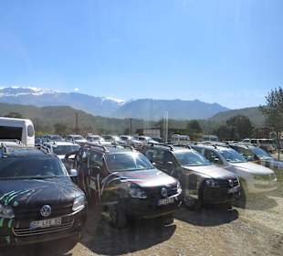 Die Amarok Armada bei der Ankunft