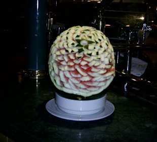 Geschnitzte Melone