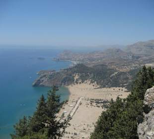Blick auf Tsambika Beach