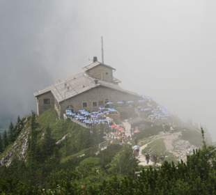 Kehlsteinhaus in den Wolken